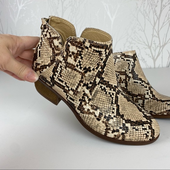 MICHAEL by MICHAEL SHANNON Nadya Reptile Snakeskin Print Bootie Boots 6 - Picture 10 of 11